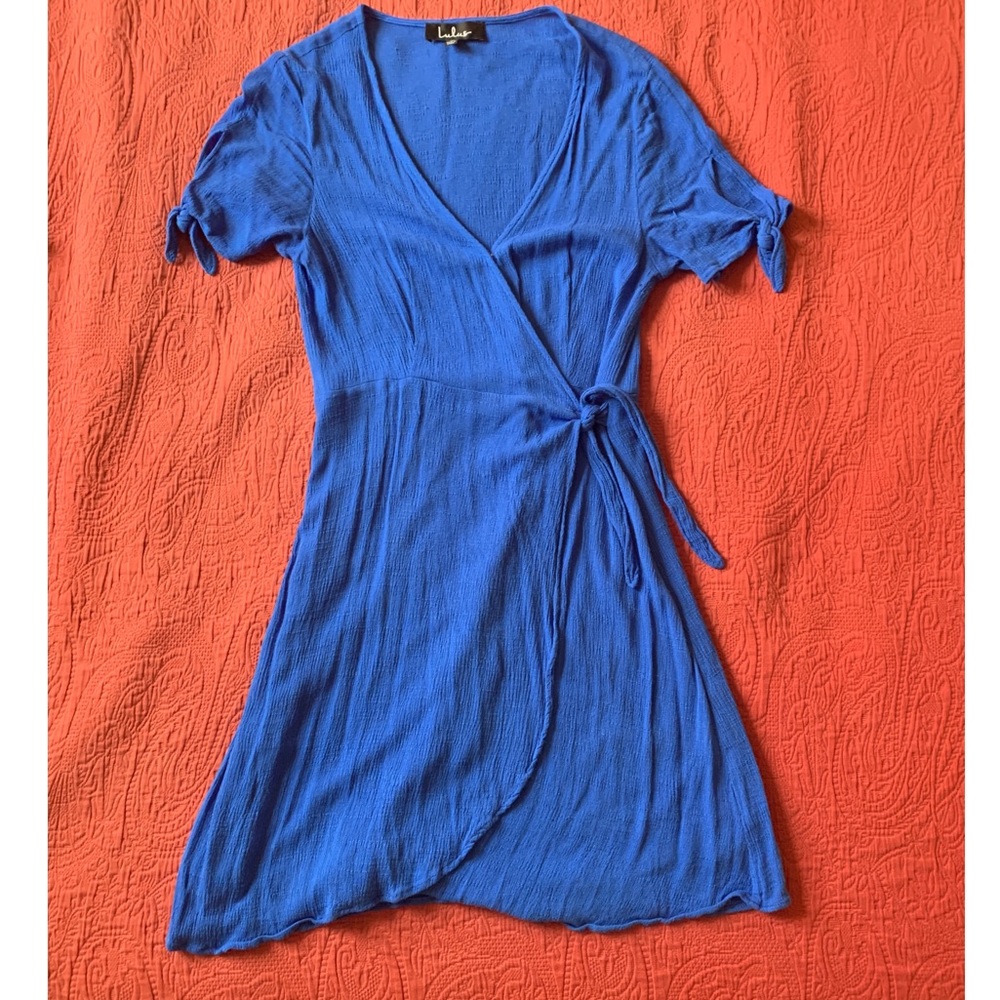 Lulus Blue Wrap Dress